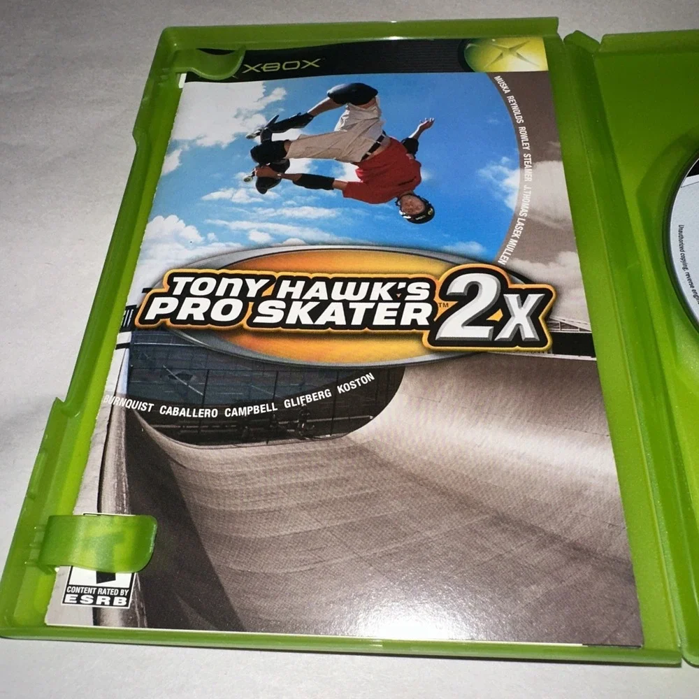 Tony Hawk's Pro Skater 2X (Microsoft Xbox, 2001) Complete CIB Manual + Reg Card